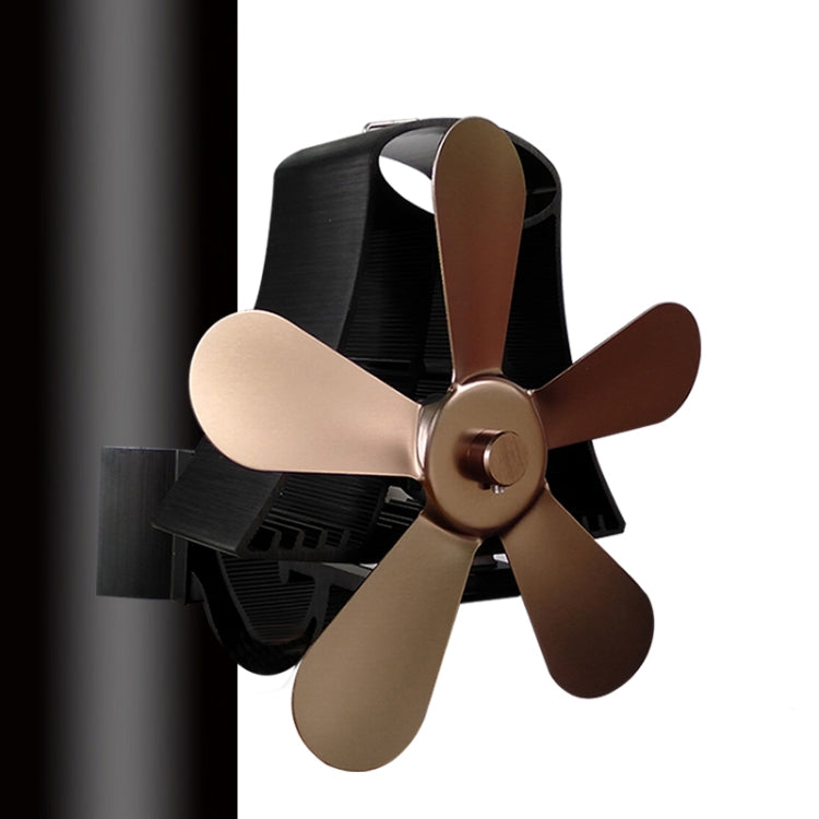 Ventilateur de poêle à bois à 5 pales en aluminium haute température alimenté par la chaleur YL-106, YL-106 (Argent), YL-106 (Blanc), YL-106 (Noir), YL-106 (Bronze), YL-106 (Gris), YL-106 (Or), YL-106 (Rouge Rose)