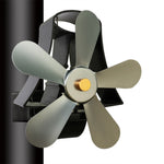 Ventilateur de poêle à bois à 5 pales en aluminium haute température alimenté par la chaleur YL-106, YL-106 (Argent), YL-106 (Blanc), YL-106 (Noir), YL-106 (Bronze), YL-106 (Gris), YL-106 (Or), YL-106 (Rouge Rose)