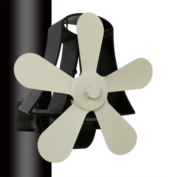 Ventilateur de poêle à bois à 5 pales en aluminium haute température alimenté par la chaleur YL-106, YL-106 (Argent), YL-106 (Blanc), YL-106 (Noir), YL-106 (Bronze), YL-106 (Gris), YL-106 (Or), YL-106 (Rouge Rose)