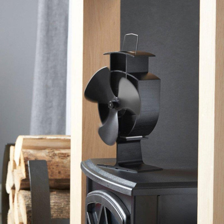YL401 Ventilateur de Poêle à Bois Alimenté par la Chaleur en Métal Haute Température à 3 Lames, YL401 (Noir), YL401 (Bronze), YL401 (Or), YL401 (Argent), YL401 (Blanc)