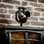YL401 Ventilateur de Poêle à Bois Alimenté par la Chaleur en Métal Haute Température à 3 Lames, YL401 (Noir), YL401 (Bronze), YL401 (Or), YL401 (Argent), YL401 (Blanc)