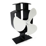 YL401 Ventilateur de Poêle à Bois Alimenté par la Chaleur en Métal Haute Température à 3 Lames, YL401 (Noir), YL401 (Bronze), YL401 (Or), YL401 (Argent), YL401 (Blanc)