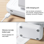 D606 Ventilateur de Bureau Portable Rechargeable USB 4W à Quatre Vitesses Réglables, USB