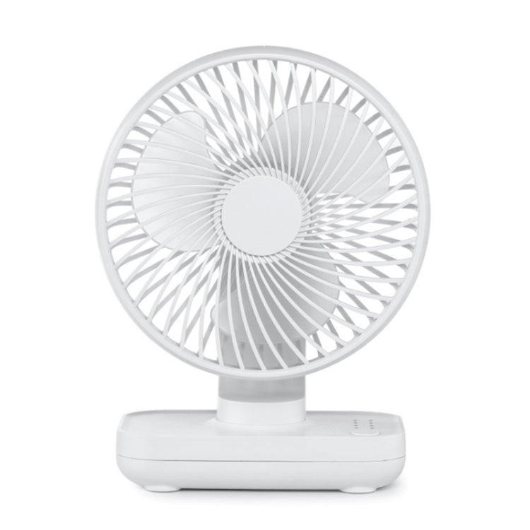 D606 Ventilateur de Bureau Portable Rechargeable USB 4W à Quatre Vitesses Réglables, USB