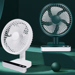 Ventilateur électrique de bureau F702 à oscillation automatique avec affichage LED