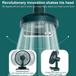 Ventilateur électrique de bureau F702 à oscillation automatique avec affichage LED