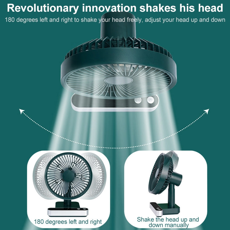 Ventilateur électrique de bureau F702 à oscillation automatique avec affichage LED