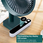 Ventilateur électrique de bureau F702 à oscillation automatique avec affichage LED
