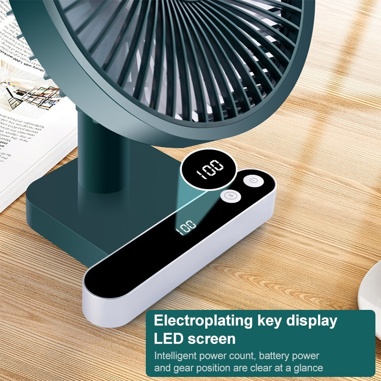 Ventilateur électrique de bureau F702 à oscillation automatique avec affichage LED