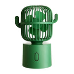 F6 Cactus Mini ventilateur portable USB à tête oscillante Ventilateur électrique de bureau portable