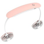 F6 Mini ventilateur de cou suspendu extérieur USB rechargeable Ventilateur paresseux compact