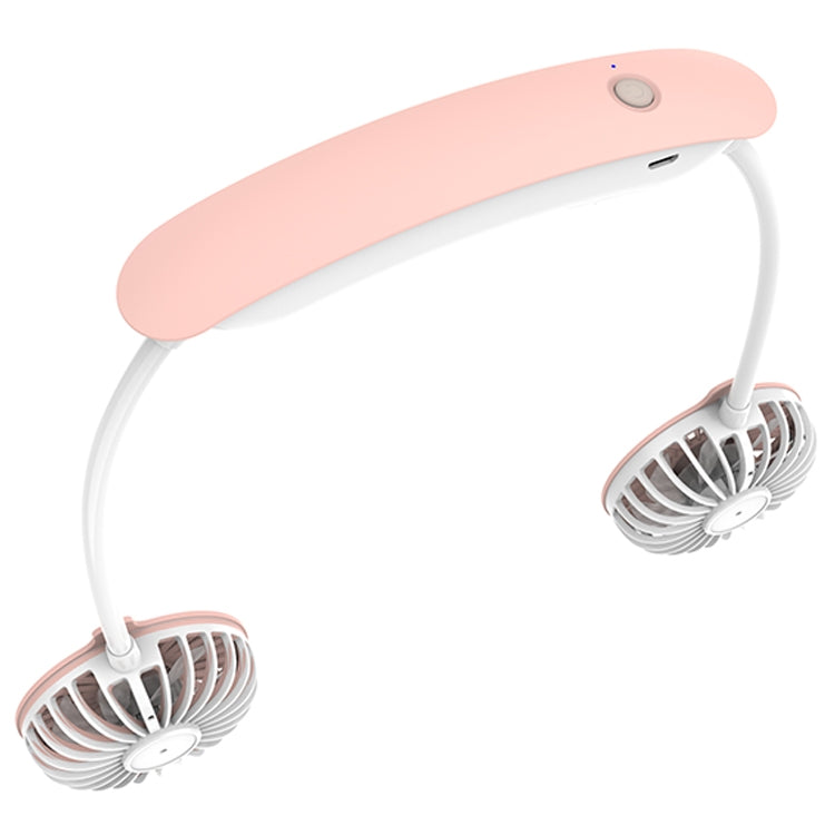 F6 Mini ventilateur de cou suspendu extérieur USB rechargeable Ventilateur paresseux compact