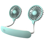 F6 Mini ventilateur de cou suspendu extérieur USB rechargeable Ventilateur paresseux compact