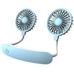 F6 Mini ventilateur de cou suspendu extérieur USB rechargeable Ventilateur paresseux compact