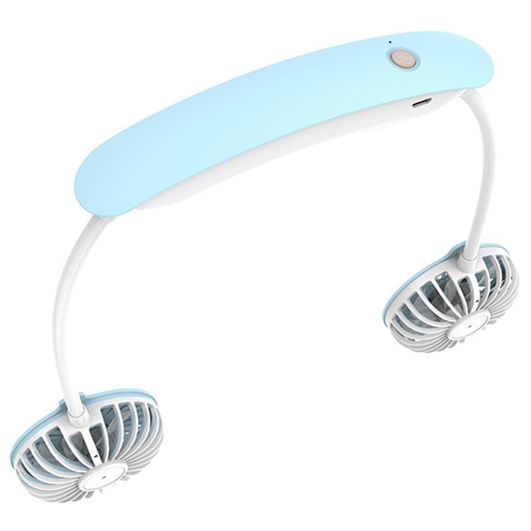 F6 Mini ventilateur de cou suspendu extérieur USB rechargeable Ventilateur paresseux compact