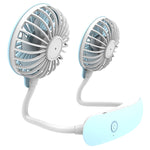 F6 Mini ventilateur de cou suspendu extérieur USB rechargeable Ventilateur paresseux compact