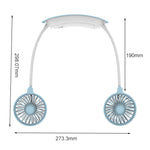 F6 Mini ventilateur de cou suspendu extérieur USB rechargeable Ventilateur paresseux compact