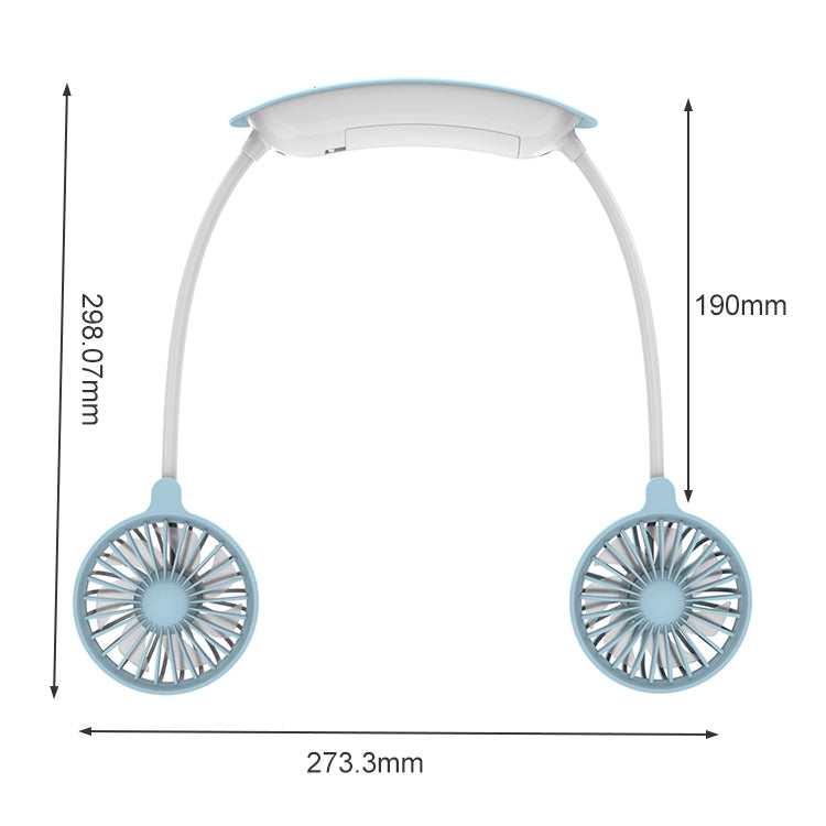 F6 Mini ventilateur de cou suspendu extérieur USB rechargeable Ventilateur paresseux compact