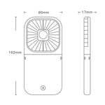 F20 Ventilateur à main plaqué électro Portable de bureau pliable silencieux USB Ventilateur de cou suspendu, F20 (Rose), F20 (Vert), F20 (Bleu), F20 (Blanc)
