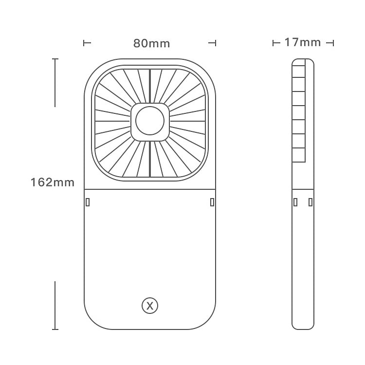 F20 Ventilateur à main plaqué électro Portable de bureau pliable silencieux USB Ventilateur de cou suspendu, F20 (Rose), F20 (Vert), F20 (Bleu), F20 (Blanc)