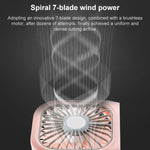 F20 Ventilateur à main plaqué électro Portable de bureau pliable silencieux USB Ventilateur de cou suspendu, F20 (Rose), F20 (Vert), F20 (Bleu), F20 (Blanc)