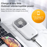 F20 Ventilateur à main plaqué électro Portable de bureau pliable silencieux USB Ventilateur de cou suspendu, F20 (Rose), F20 (Vert), F20 (Bleu), F20 (Blanc)