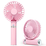 Ventilateur électrique portable pliable S2, avec 3 vitesses et lumière de nuit
