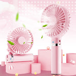 Ventilateur électrique portable pliable S2, avec 3 vitesses et lumière de nuit