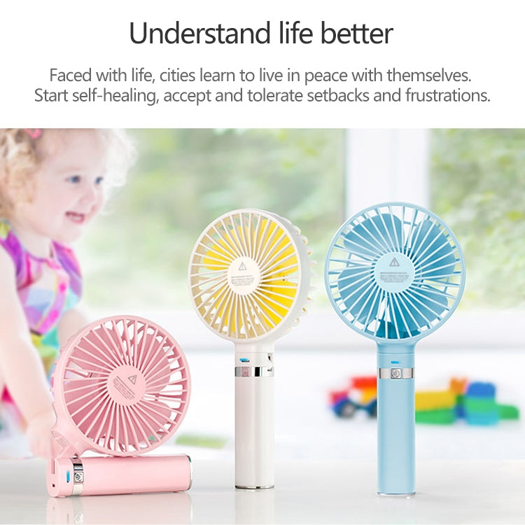 Ventilateur électrique portable pliable S2, avec 3 vitesses et lumière de nuit