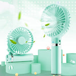 Ventilateur électrique portable pliable S2, avec 3 vitesses et lumière de nuit