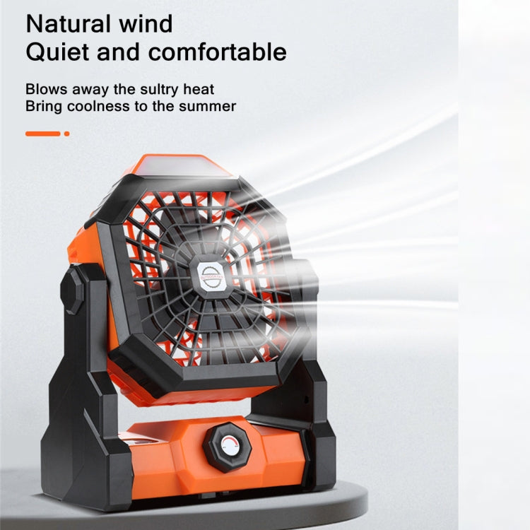 Ventilateur portable d'extérieur X3, rechargeable par USB, avec éclairage LED nocturne