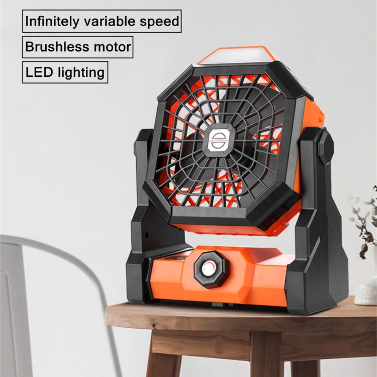 Ventilateur portable d'extérieur X3, rechargeable par USB, avec éclairage LED nocturne