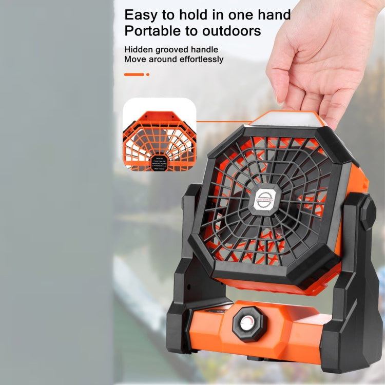 Ventilateur portable d'extérieur X3, rechargeable par USB, avec éclairage LED nocturne