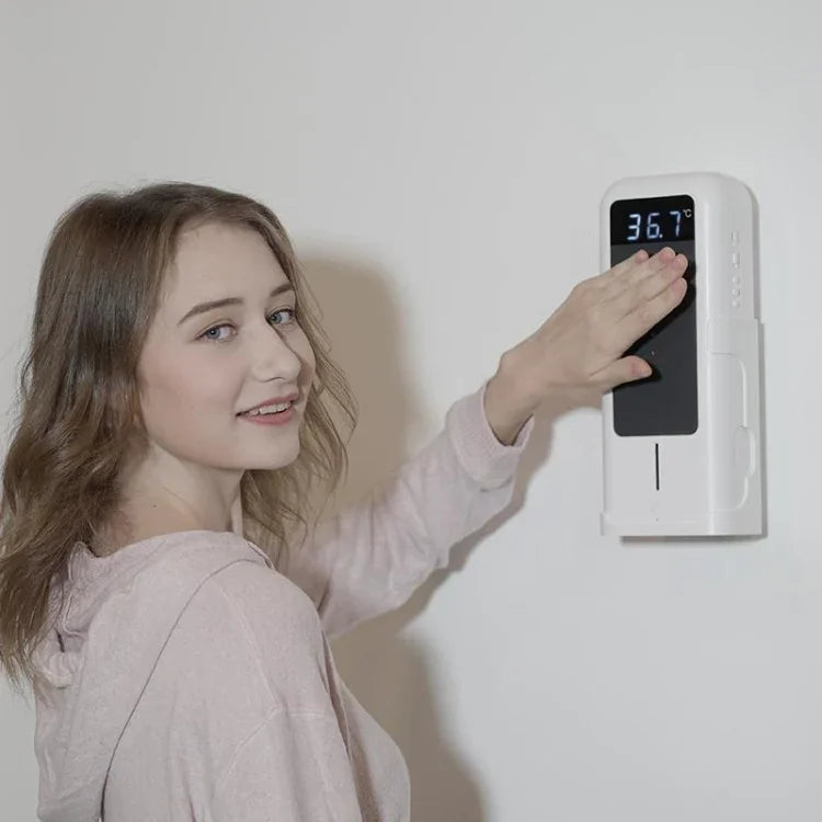 YAD-001 Thermomètre infrarouge + distributeur de stérilisation à capteur infrarouge automatique avec support trépied, YAD-001