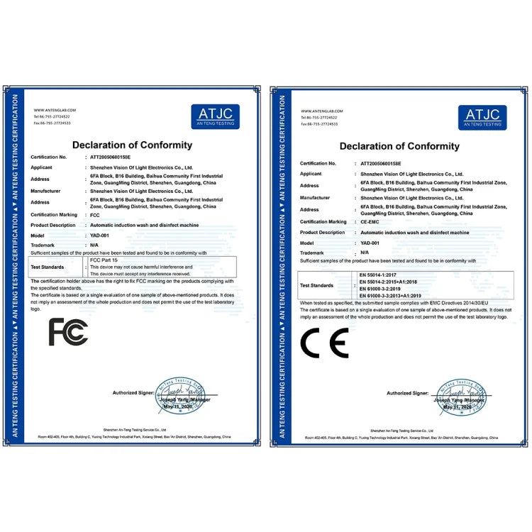 YAD-001 Thermomètre infrarouge + distributeur de stérilisation à capteur infrarouge automatique avec support trépied, YAD-001