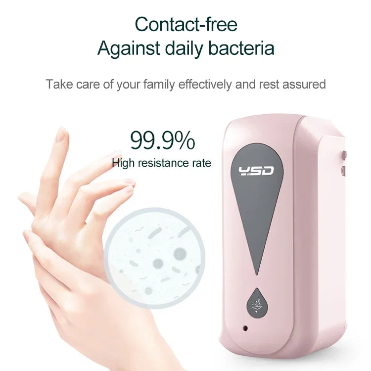 Distributeur automatique sans contact à capteur infrarouge 1200ML pour spray de stérilisation