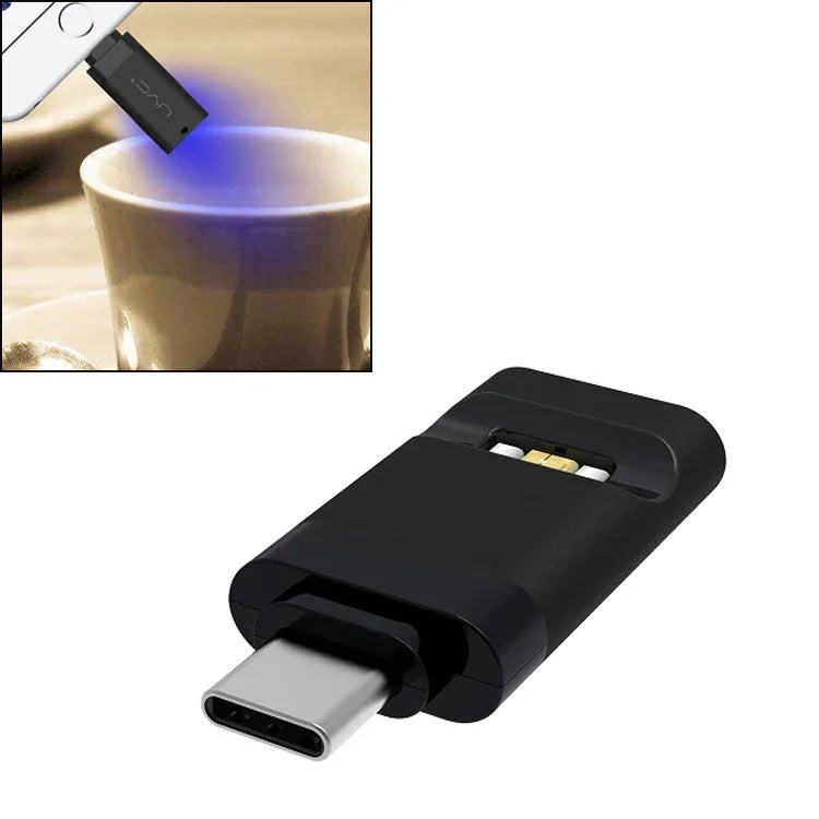 Désinfecteur UV ultra portable Type-C / USB-C pour smartphone, lampe germicide, Type-C