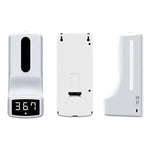 Thermomètre sans contact mains libres K9 à capteur de distance sensible à la lumière corporelle + distributeur automatique de savon liquide sans contact 1000ml, K9