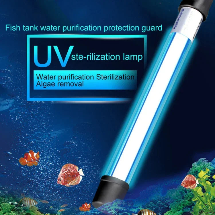 Lampe UV Désinfection des Algues pour Aquarium 220V 9W, Prise EU, 9W Prise EU