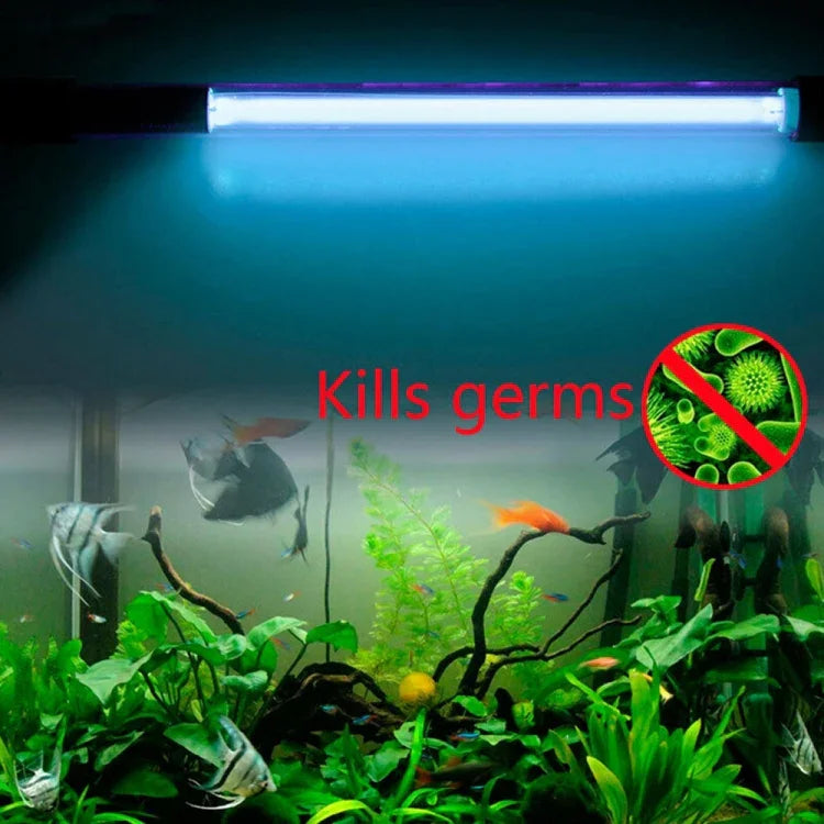 Lampe UV Ultraviolet 110V 9W pour désinfection des algues dans aquarium, prise US, 9W prise US
