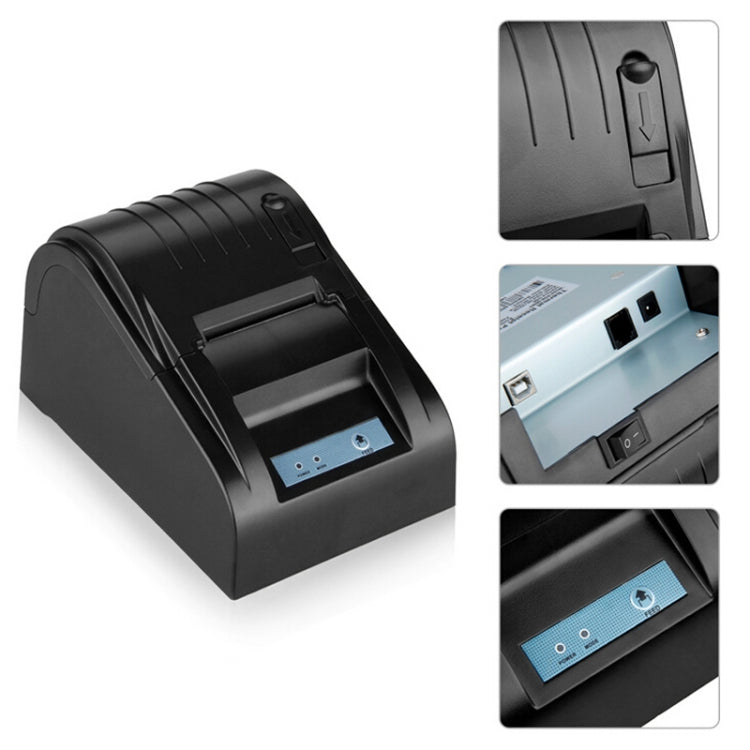 POS-5890T Imprimante Thermique Portable 90mm / sec, Compatible Commande ESC/POS, POS-5890T/Noir