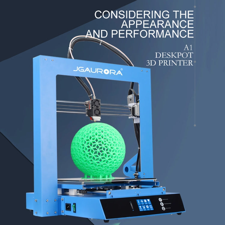 JGAURORA A1 Imprimante 3D de bureau à cadre en plaque métallique haute précision tridimensionnelle