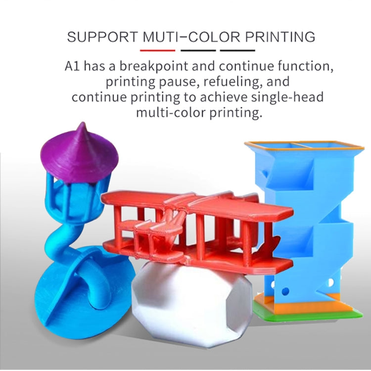 JGAURORA A1 Imprimante 3D de bureau à cadre en plaque métallique haute précision tridimensionnelle