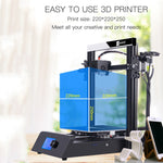 JGAURORA Magic Imprimante 3D de bureau 250W avec écran LCD et contrôle par bouton rotatif