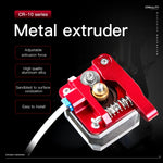 Kit extrudeuse Bowden bloc rouge tout métal Creality pour Ender-3 / Ender-3 Pro / Ender-3 V2 / CR-10 Pro V2 imprimante 3D
