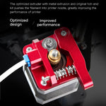 Kit extrudeuse Bowden bloc rouge tout métal Creality pour Ender-3 / Ender-3 Pro / Ender-3 V2 / CR-10 Pro V2 imprimante 3D