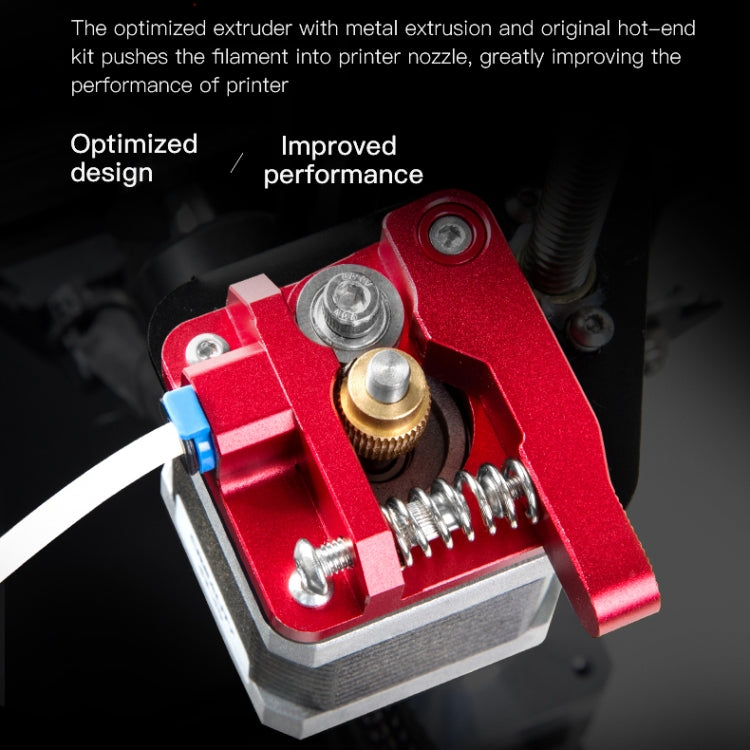Kit extrudeuse Bowden bloc rouge tout métal Creality pour Ender-3 / Ender-3 Pro / Ender-3 V2 / CR-10 Pro V2 imprimante 3D