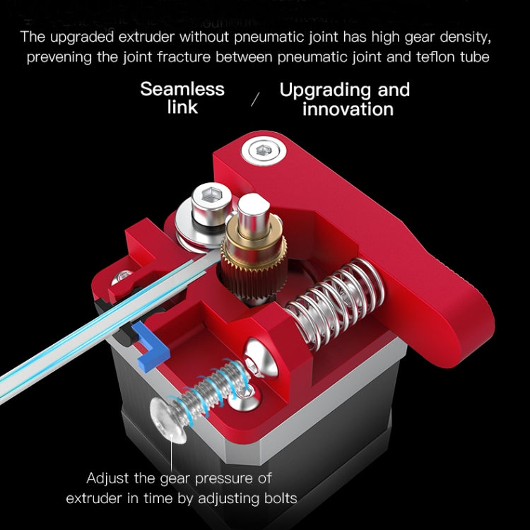 Kit extrudeuse Bowden bloc rouge tout métal Creality pour Ender-3 / Ender-3 Pro / Ender-3 V2 / CR-10 Pro V2 imprimante 3D