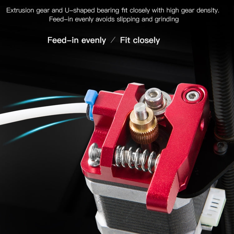 Kit extrudeuse Bowden bloc rouge tout métal Creality pour Ender-3 / Ender-3 Pro / Ender-3 V2 / CR-10 Pro V2 imprimante 3D