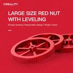 Écrou de nivellement à main rouge en métal Creality pour Ender-3 / Ender-3 Pro / Ender-3 V2 / CR-10 Pro V2 imprimante 3D